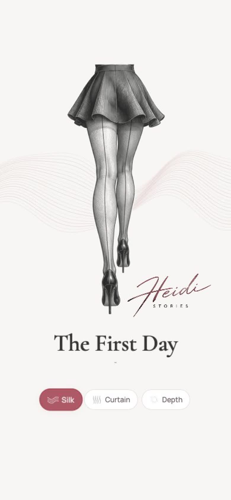 The First Day: animated sketch, signature and scrolling story